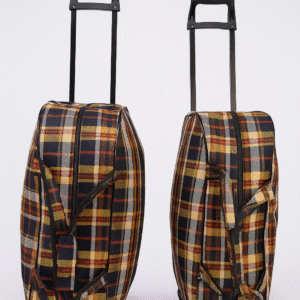 Classic Checkered Trolley Bag Set