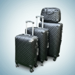 Diamond Quilted 4-in-1 Luggage Bag (Black)