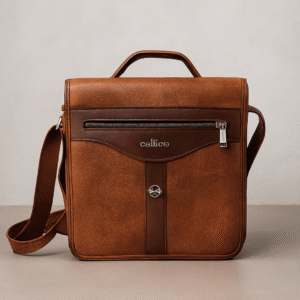 Mendels Brown Leather Cross Bag