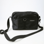 Mendels Durable polyester Cross Bag (Black)