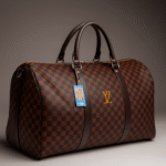 The Luxury Checkered Duffel Bag (Brown)