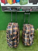 2-in-1 Mendels Classic Checkered Trolley Bag Set - Image 3
