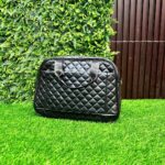 Diamond Quilted 4-in-1 Luggage Bag (Black) - Image 3