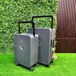 Leaves king luggage bag (Gray)