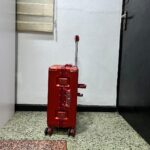 3-in-1 Red Aluminum Luggage Bag - Image 5