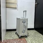 3-in-1 Silver Aluminum Luggage Bag