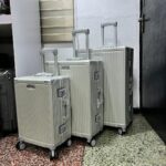 3-in-1 Silver Aluminum Luggage Bag