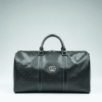 Gucci Luxe Monogram Leather Duffel Bag