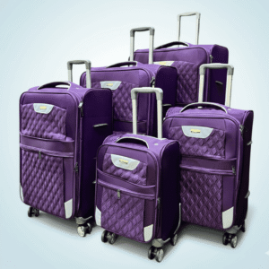 Leader Polo 5-In-1 Luggage Set (Purple)