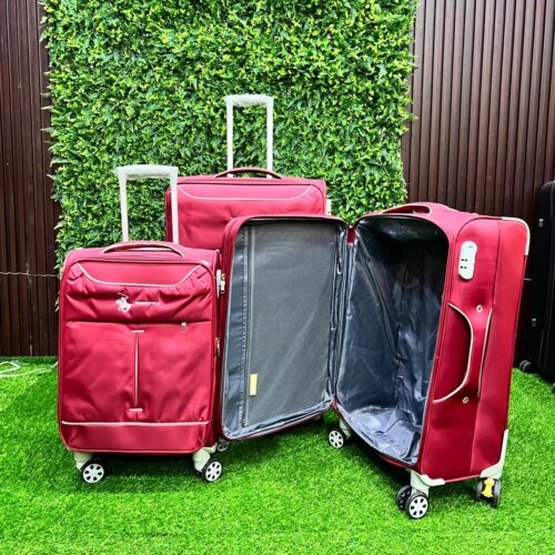 3-In-1 Swiss Polo Luggage Set (Red)