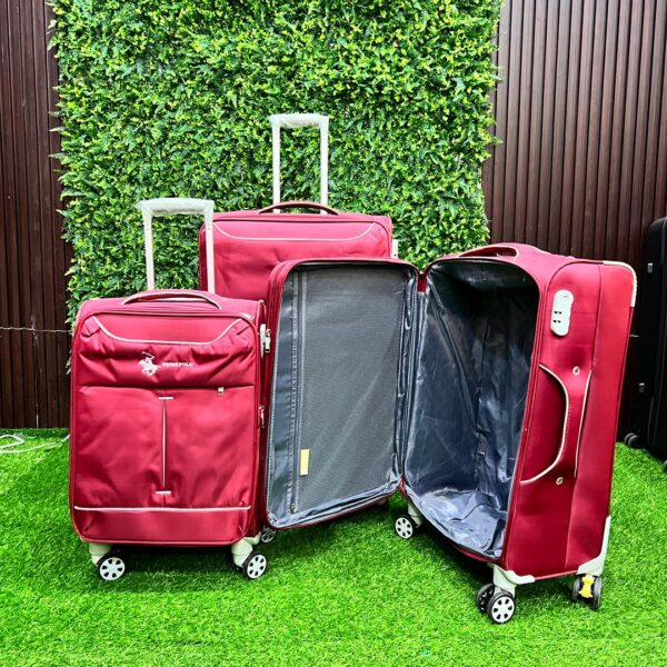 3-In-1 Swiss Polo Luggage Set (Red)