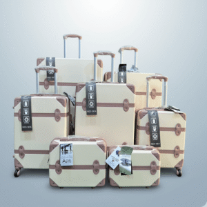 7-In-1 Red Sea Luggage Set (cream)