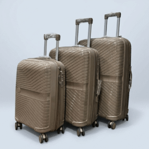 Goodpartner 3-In-1 Unbreakable Luggage Set (Light Brown)