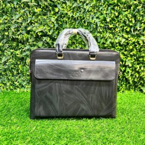 Montblanc Black Leather Document Briefcase