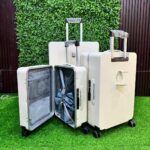 PC Aluminum 3-Piece Spinner Luggage Set (White) - Image 2