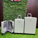 PC Aluminum 3-Piece Spinner Luggage Set (Mint Green) - Image 5