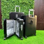 PC Aluminum 3-Piece Spinner Luggage Set (Black) - Image 7