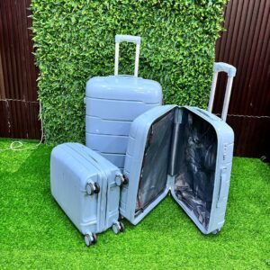 3-In-1 AzureStride Unbreakable Luggage Set (Light Blue)