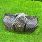 The Luxury Checkered Louis Vuitton Duffle Bag (Black & Gray) - Image 3