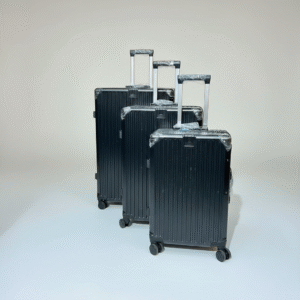 3-in-1 Black PC Aluminum Luggage Bag