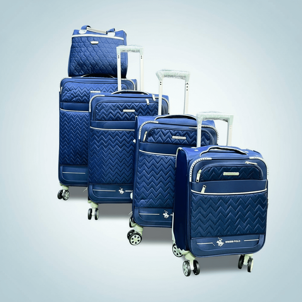 5-Piece Navy Blue Swiss Polo Luggage Set 5-Piece Navy Blue Swiss Polo Luggage Set
