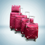 5-Piece Red Swiss Polo Luggage Set