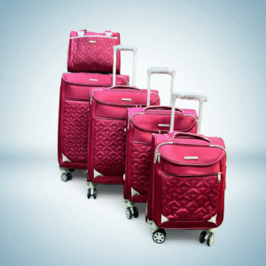 5-Piece Red Swiss Polo Luggage Set