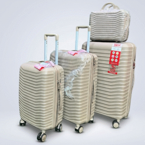 Leader Polo Light Brown Premium 4-In-1 Luggage Set