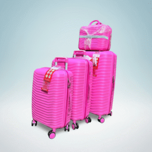 Leader Polo Pink Premium 4-In-1 Luggage Set