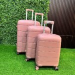 3-In-1 Pink AzureStride Unbreakable Luggage Set - Image 2