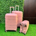 3-In-1 Pink AzureStride Unbreakable Luggage Set - Image 3
