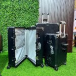 3-in-1 Black PC Aluminum Luggage Bag