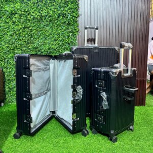 3-in-1 Black PC Aluminum Luggage Bag